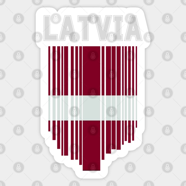 Latvia flag, latvian flag Sticker by eka123